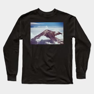 Peak of Guatemalan Volcano Fuego Shot on Film Long Sleeve T-Shirt